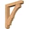 Ekena Millwork Balboa Craftsman Smooth Bracket w/ Offset Brace, Western Red Cedar, 7 1/2"W x 42"D x 48"H BKT0806X42X48BOA04SWR - alternate 1